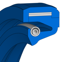 Radial shaft seal Merkel® Radiamatic RHS51